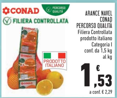 ARANCE NAVEL CONAD PERCORSO QUALITÀ