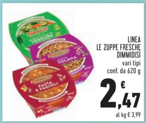 LINEA LE ZUPPE FRESCHE DIMMIDÌSÌ