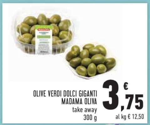 Olive Verdi Dolci Giganti Madama Oliva
