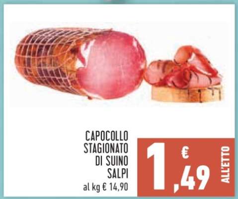 Capocollo stagionato di suino Salpi