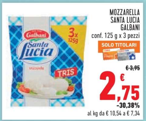 MOZZARELLA SANTA LUCIA GALBANI