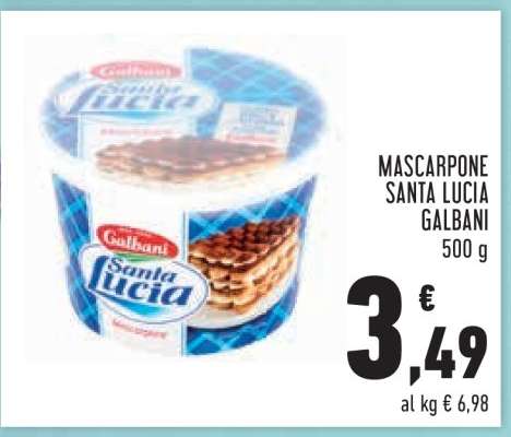 Mascarpone Santa Lucia Galbani