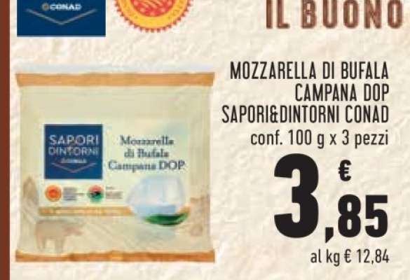 Mozzarella di Bufala Campana DOP Sapori&Dintorni Conad