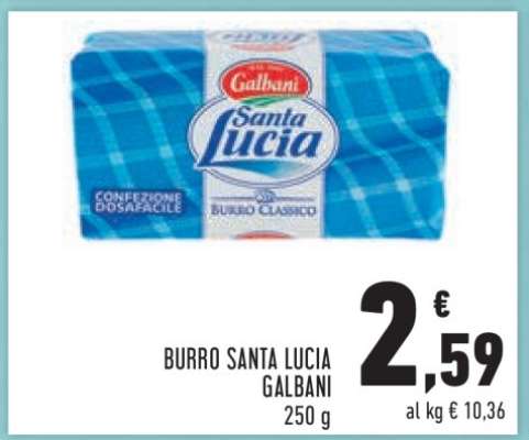 Burro Santa Lucia GALBANI