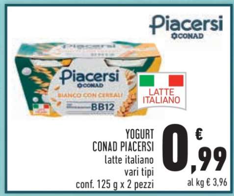 YOGURT CONAD PIACERSI