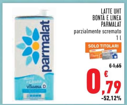 LATTE UHT BONTÀ E LINEA PARMALAT