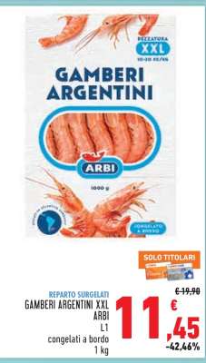 GAMBERI ARGENTINI XXL ARBI
