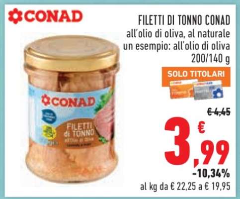 Filetti di Tonno Conad