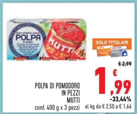 Polpa di Pomodoro in Pezzi Mutti