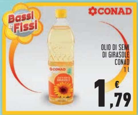 OLIO DI SEMI DI GIRASOLE CONAD