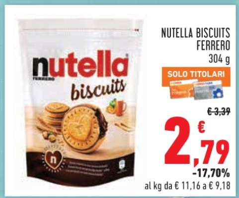 NUTELLA BISCUITS FERRERO 304 g