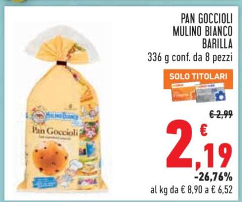 Pan Goccioli Mulino Bianco Barilla