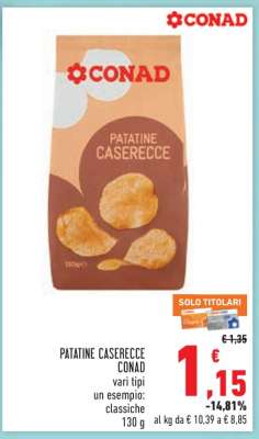 Patatine Caserecce Conad