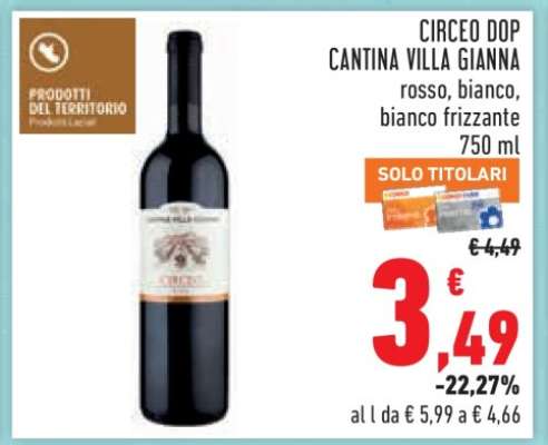 CIRCEO DOP CANTINA VILLA GIANNA