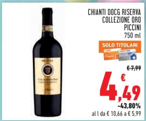 Chianti DOCG Riserva Collezione Oro Piccini
