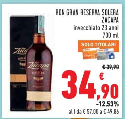 Ron Gran Reserva Solera Zacapa