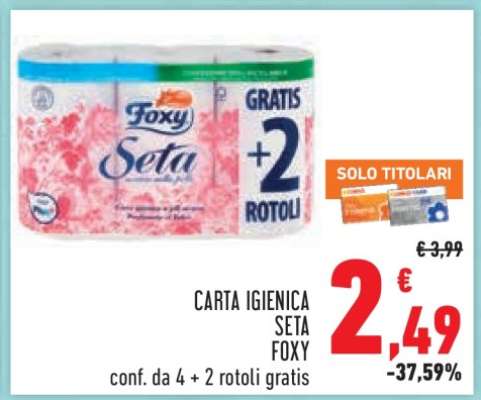 Carta Igienica Seta Foxy