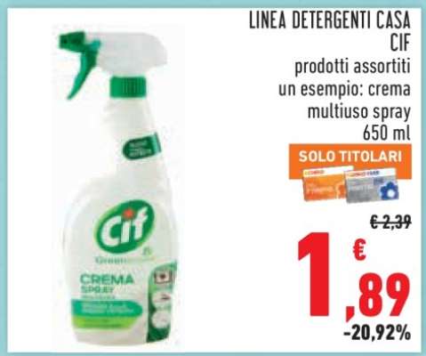 LINEA DETERGENTI CASA CIF