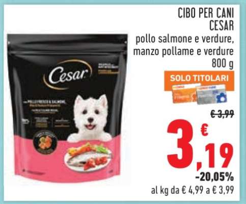 CIBO PER CANI CESAR