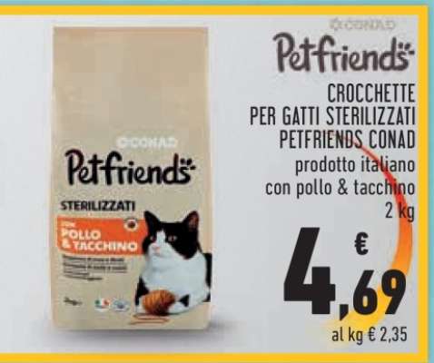 CROCCHETTE PER GATTI STERILIZZATI PETFRIENDS CONAD