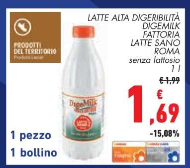 Latte Alta Digeribilità Digemilk