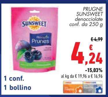 PRUGNE SUNSWEET denocciolate