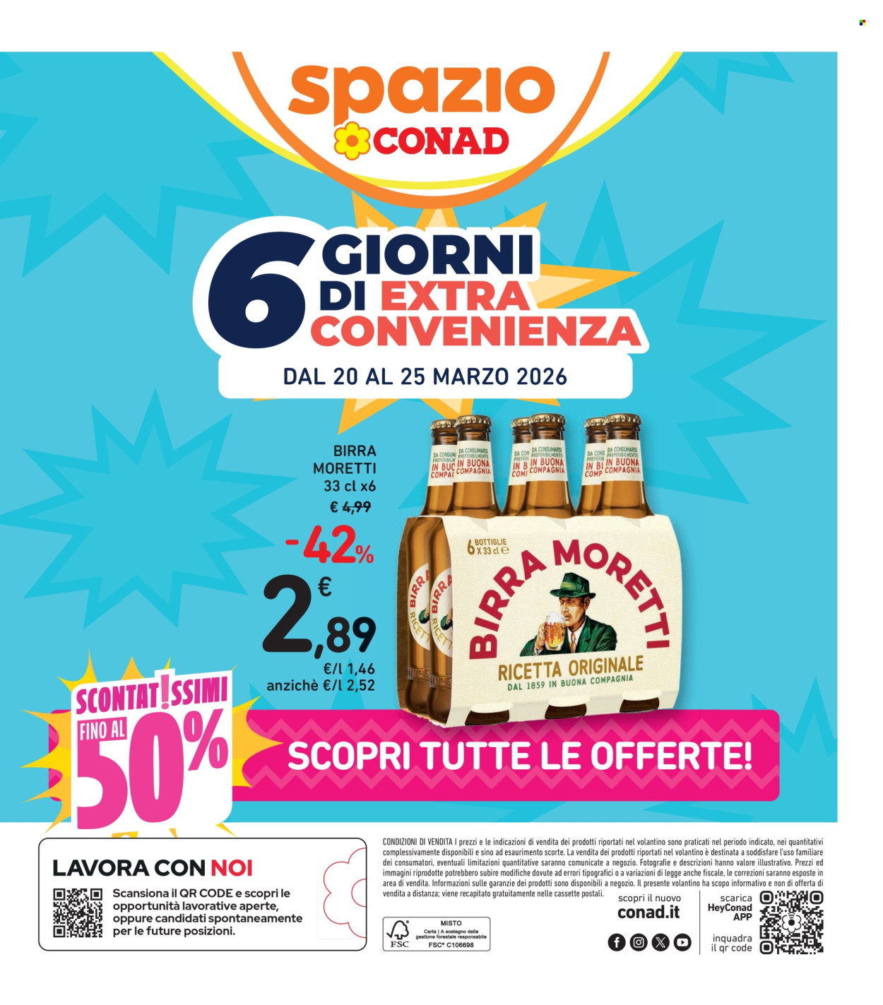 Volantino Spazio Conad - 20/3/2026 - 25/3/2026. Pagina 1