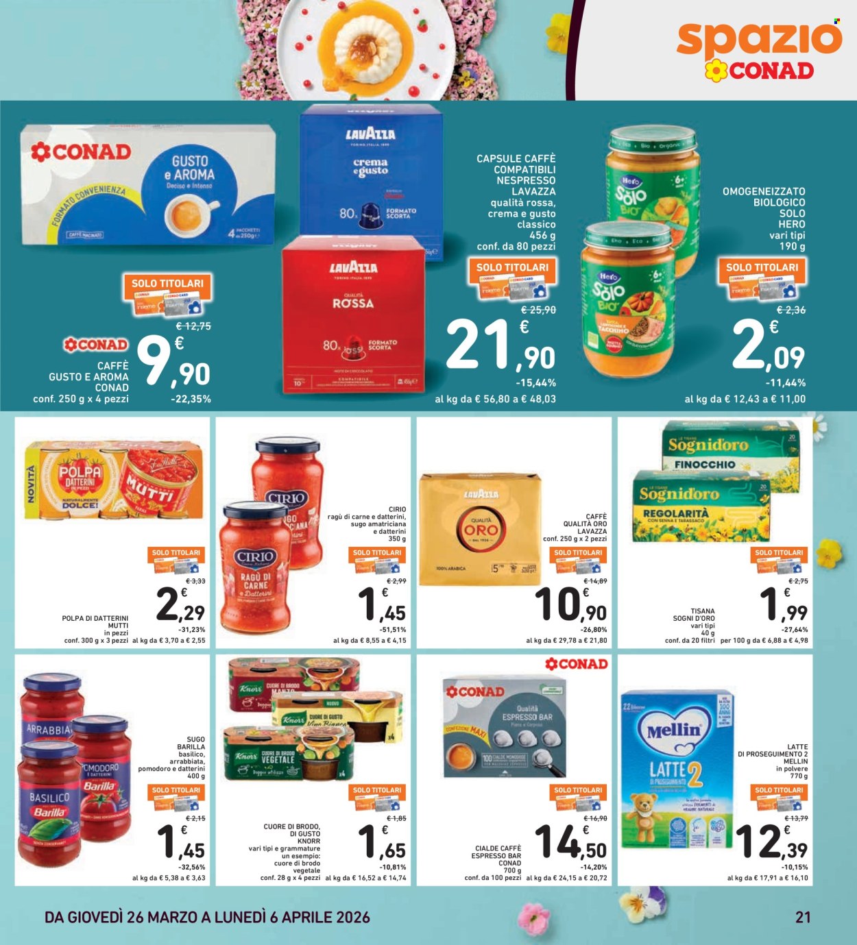 Volantino Spazio Conad - 26/3/2026 - 6/4/2026. Pagina 21