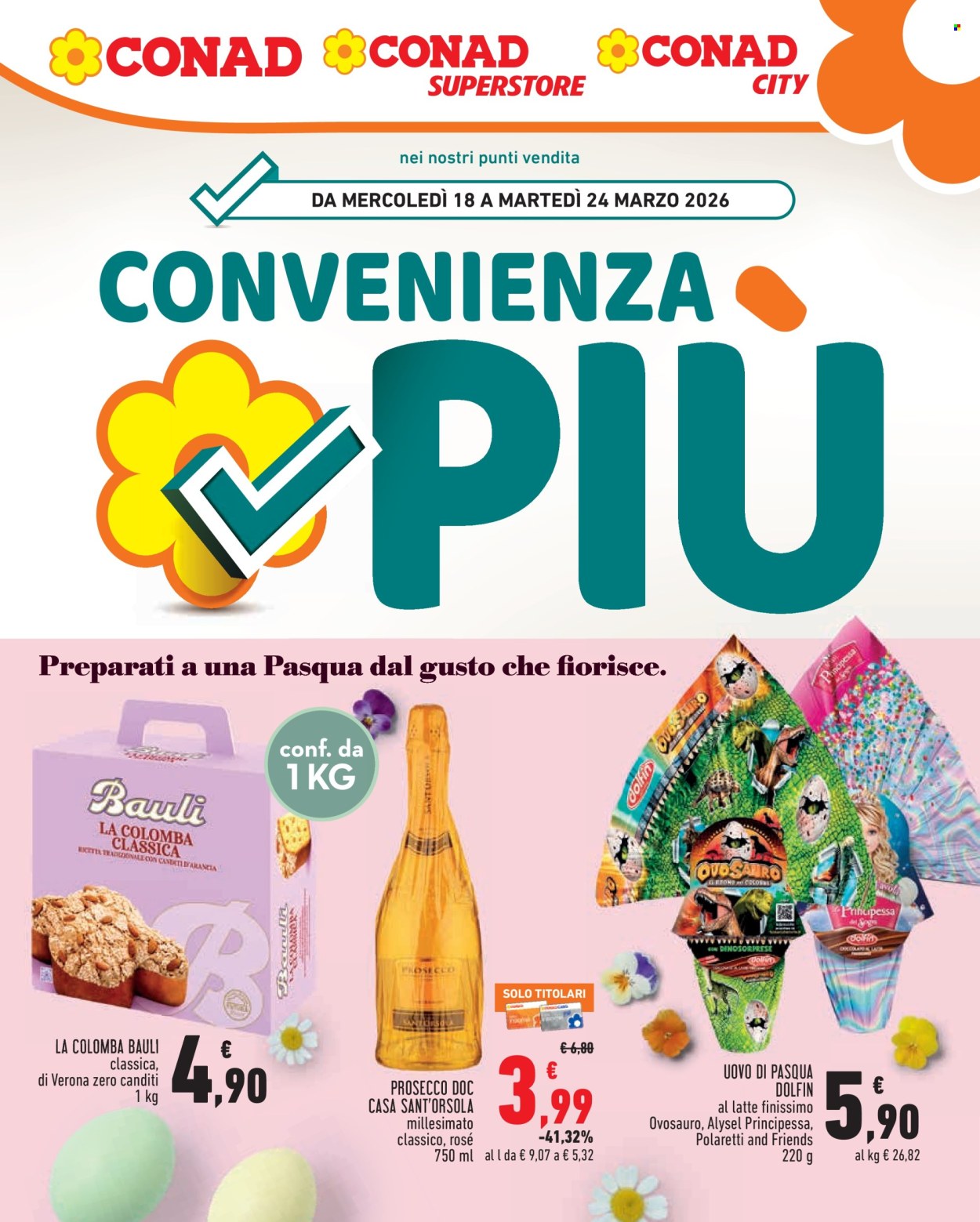 Volantino Conad - 18/3/2026 - 24/3/2026. Pagina 1