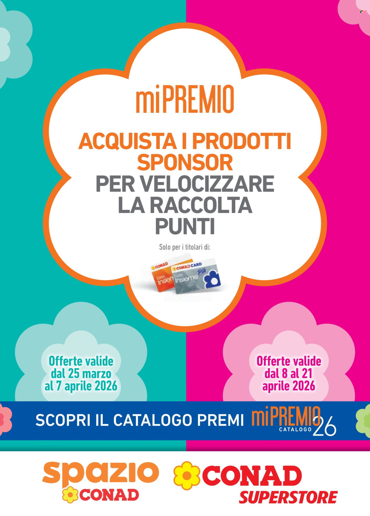 Volantino Conad - 25/3/2026 - 21/4/2026. Pagina 1