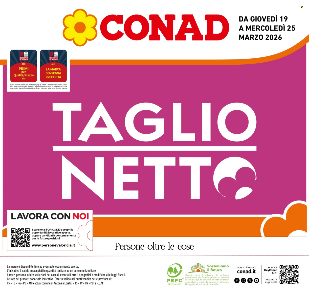 Volantino Conad - 19/3/2026 - 25/3/2026. Pagina 1