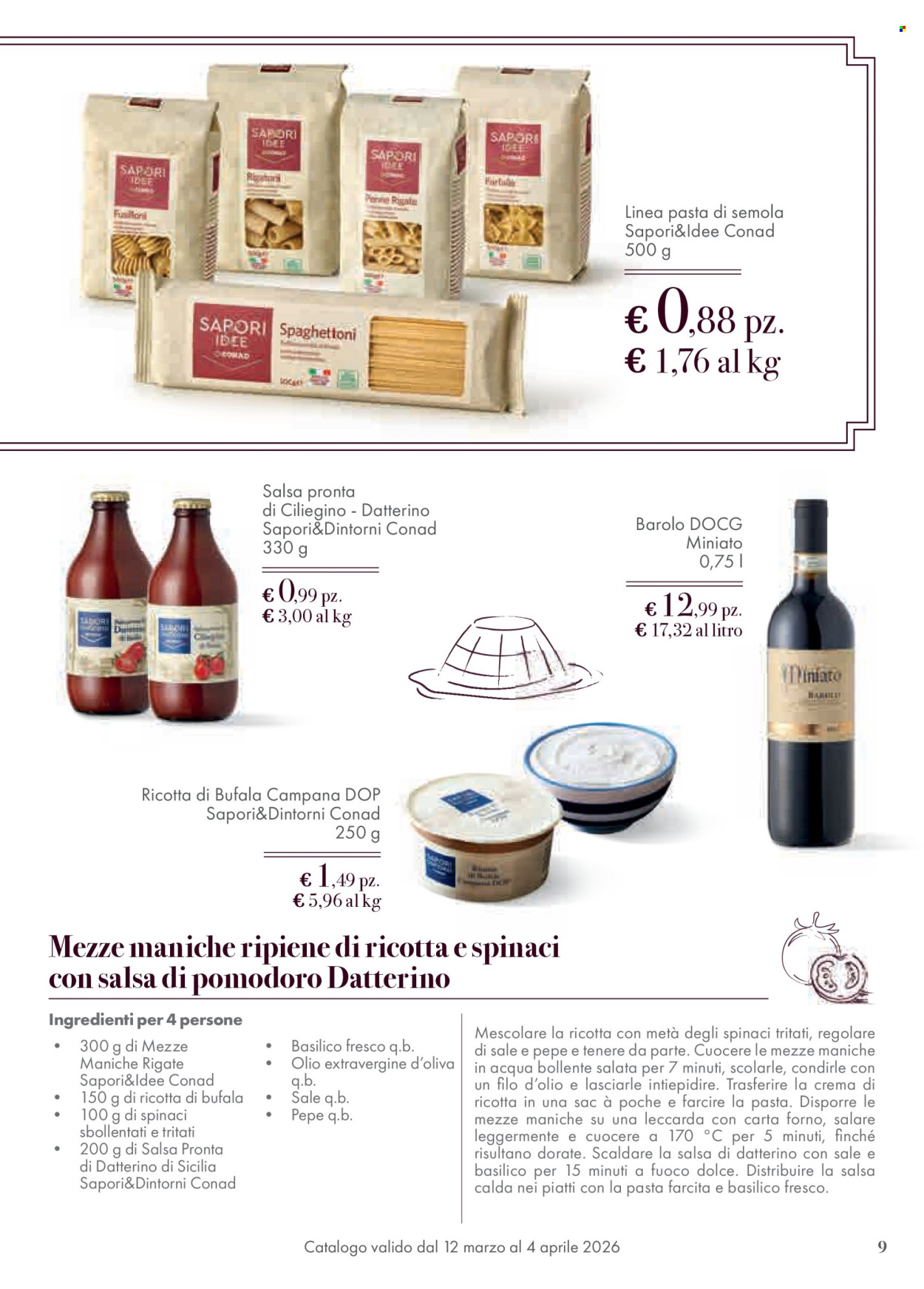 Volantino Conad - 12/3/2026 - 4/4/2026. Pagina 9