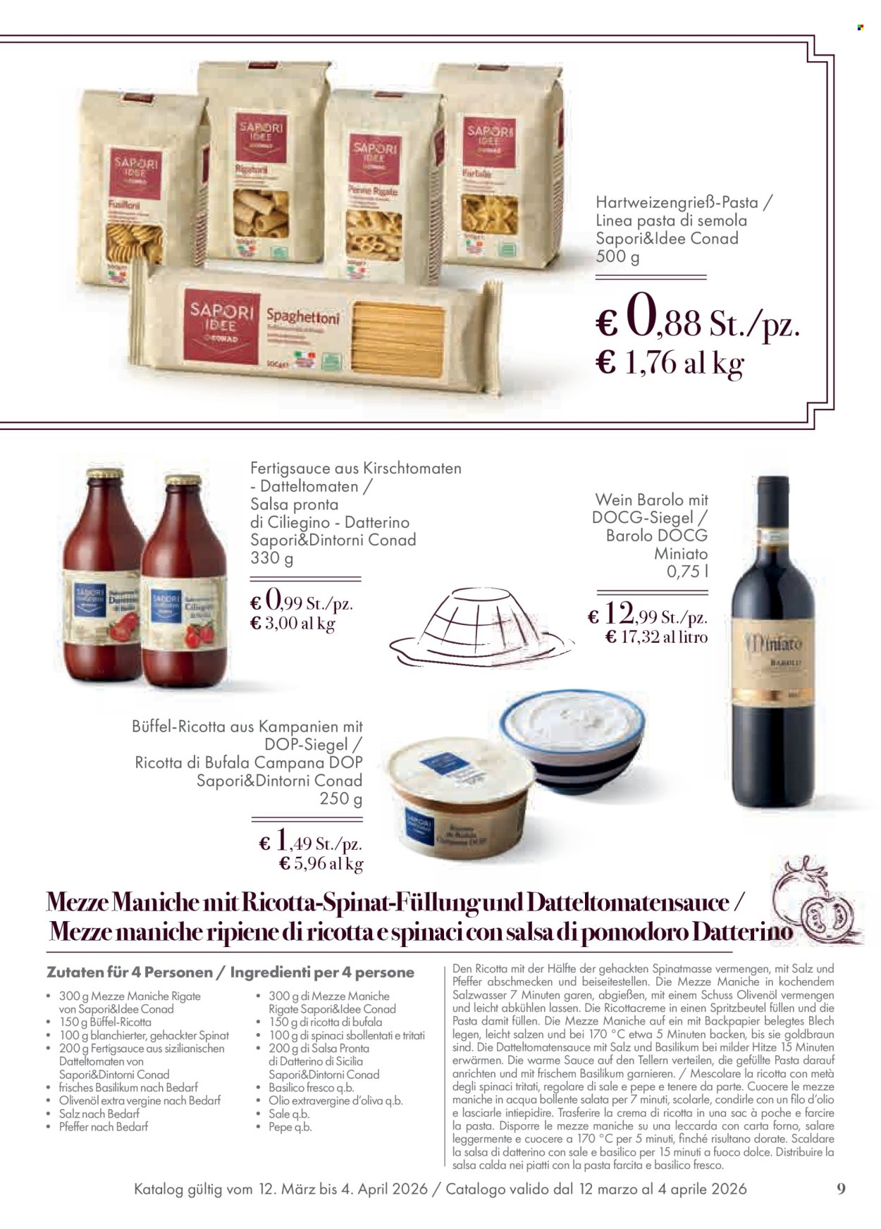 Volantino Conad - 12/3/2026 - 4/4/2026. Pagina 9