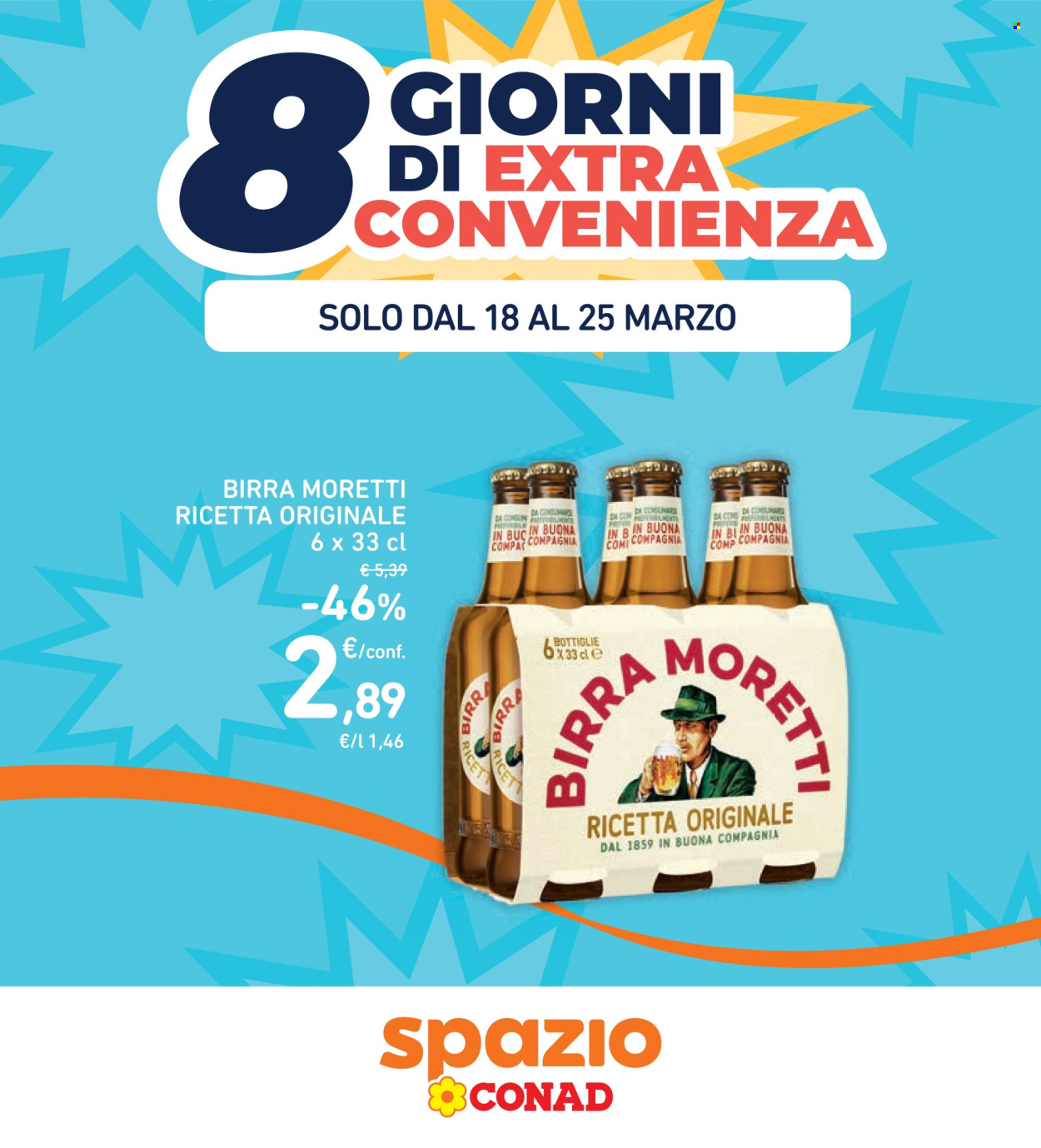Volantino Spazio Conad - 18/3/2026 - 25/3/2026. Pagina 1