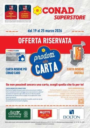 Volantino Conad Superstore - 19/3/2026 - 25/3/2026.