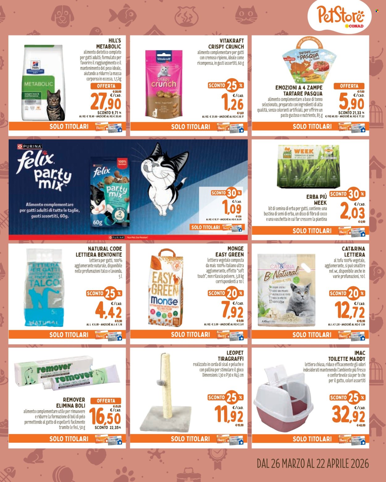 Volantino Pet Store Conad - 26/3/2026 - 22/4/2026. Pagina 5