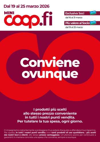 Volantino Coop - 19/3/2026 - 25/3/2026.