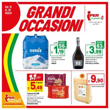 Volantino Iper, La grande i - 19/3/2026 - 29/3/2026.