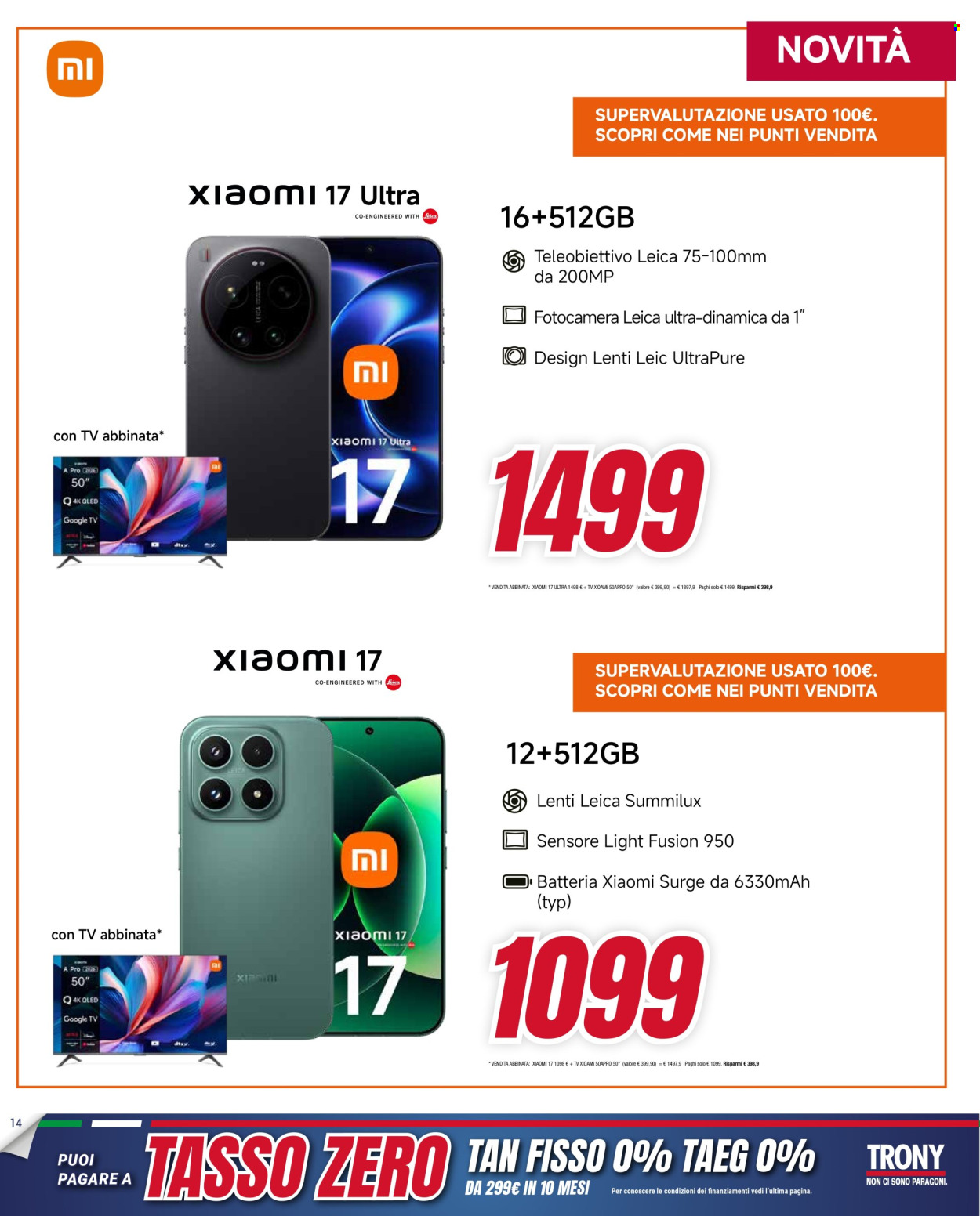 Volantino Trony - 19/3/2026 - 1/4/2026. Pagina 14