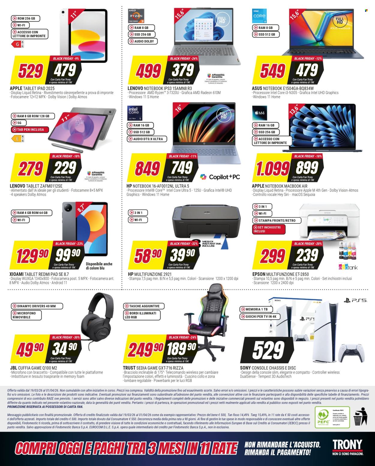 Volantino Trony - 19/3/2026 - 1/4/2026. Pagina 9