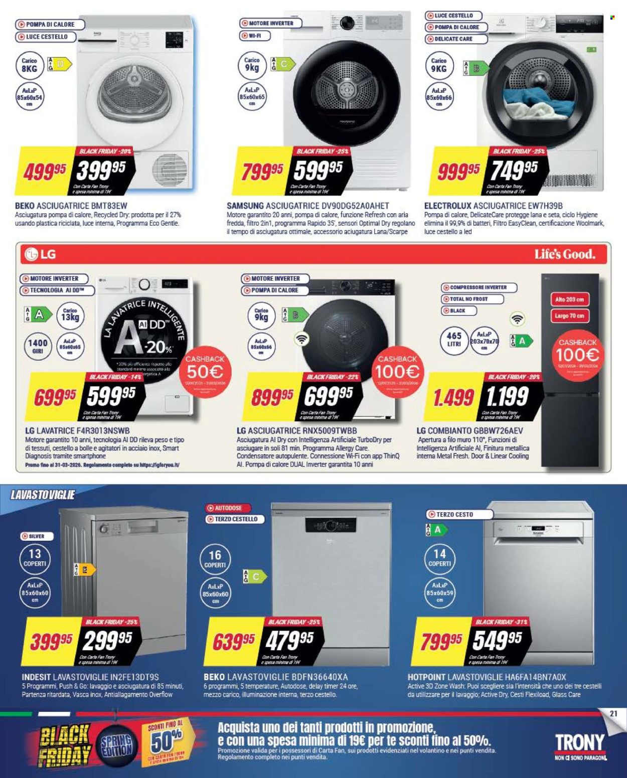 Volantino Trony - 19/3/2026 - 1/4/2026. Pagina 21