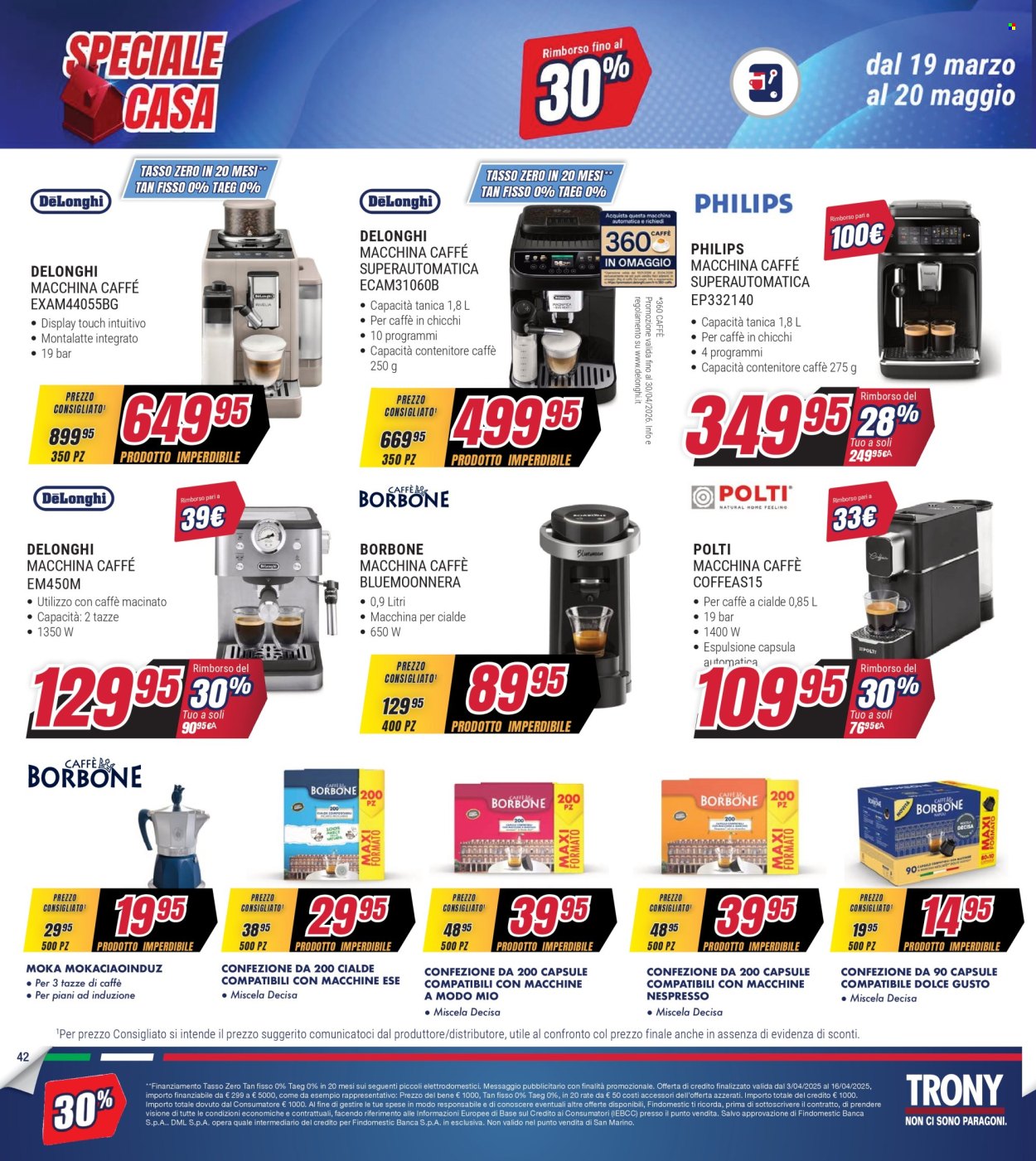 Volantino Trony - 19/3/2026 - 1/4/2026. Pagina 42