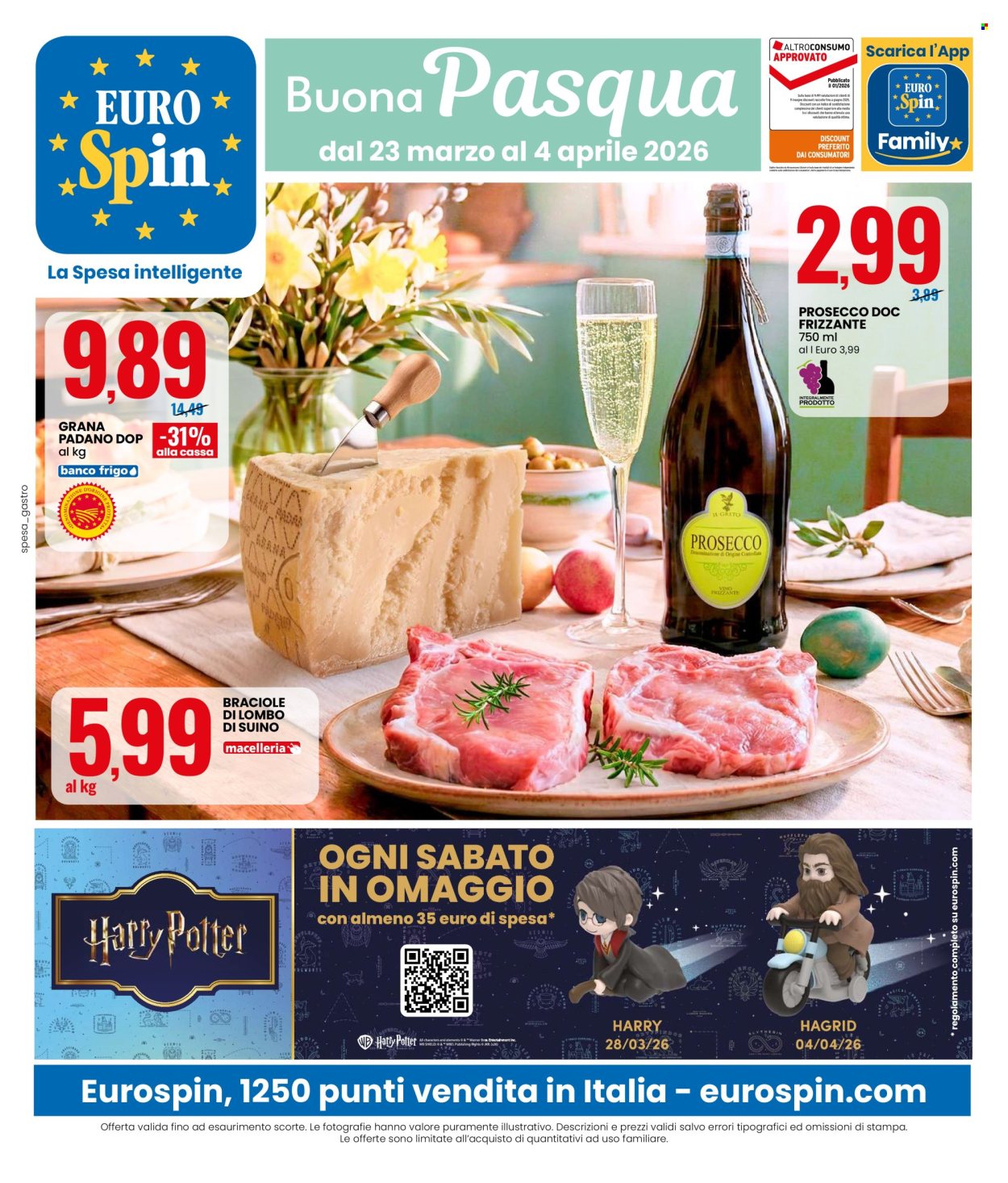 Volantino EuroSpin - 23/3/2026 - 4/4/2026. Pagina 1