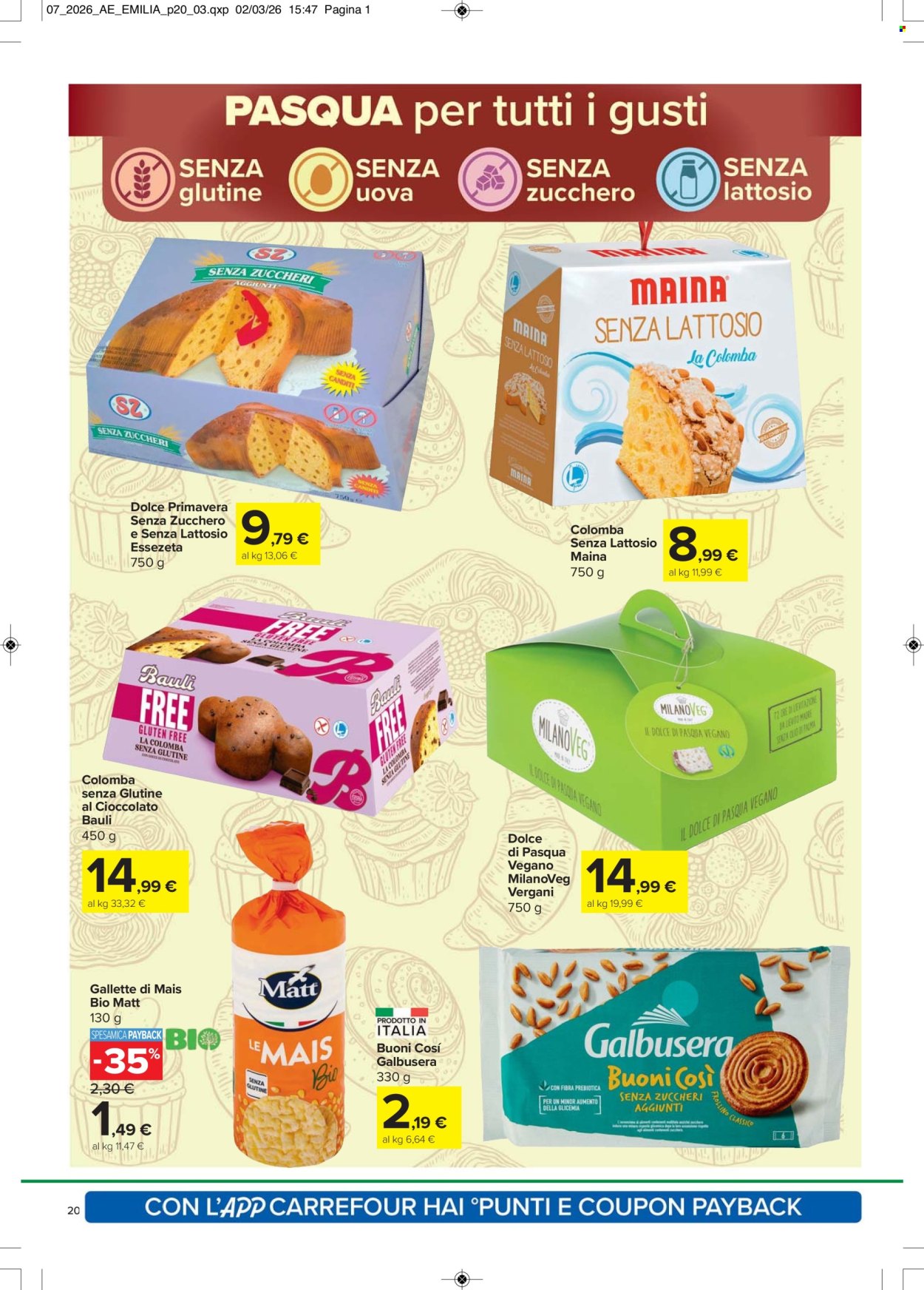 Volantino Carrefour - 24/3/2026 - 6/4/2026. Pagina 20