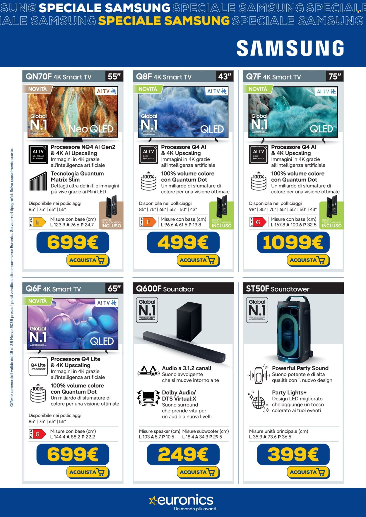 Volantino Euronics - 19/3/2026 - 26/3/2026. Pagina 3