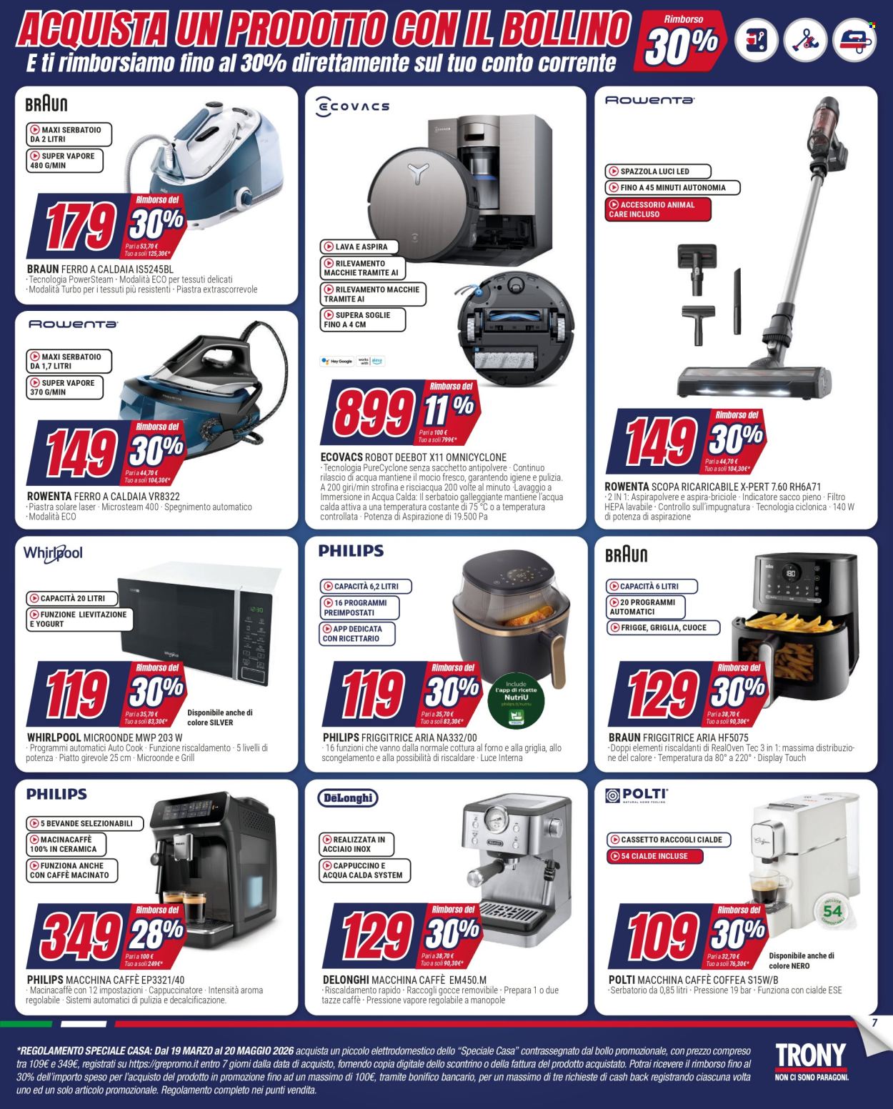 Volantino Trony - 19/3/2026 - 1/4/2026. Pagina 7
