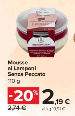 Mousse ai Lamponi Senza Peccato