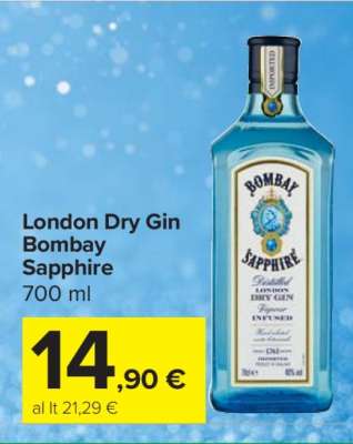 London Dry Gin Bombay Sapphire