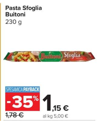 Pasta Sfoglia Buitoni