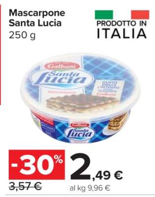 Mascarpone Santa Lucia